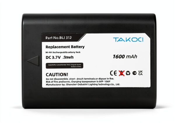 TAKOCI Leica M9 Battery Replacement Li-ion 1600mAh BLI-312-0