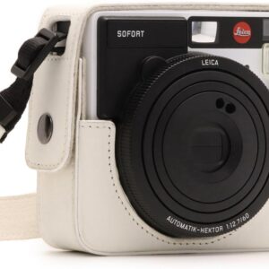 Leica Sofort Leather Case MegaGear Protection Tripod Mount-0