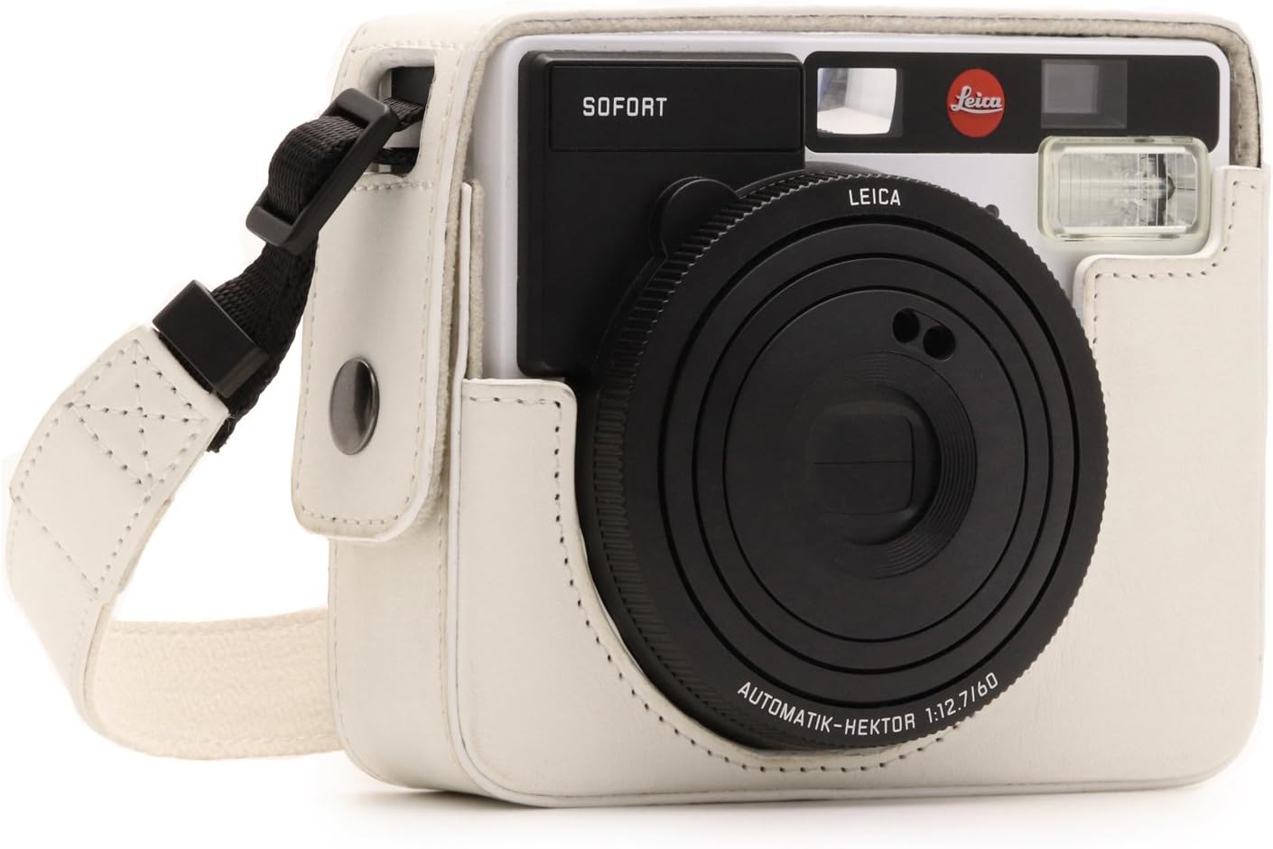 MegaGear leather case fitted on Leica Sofort instant camera