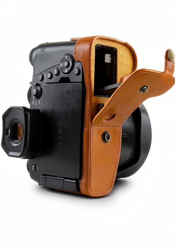 MegaGear Leather Camera Case Protection Fit Leica V-Lux 5-2