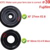 FANZR 39mm Lens Cover Cap Compatible Leica Fujifilm-2