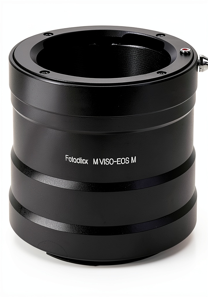 Fotodiox lens adapter mounted on a camera with various lens options