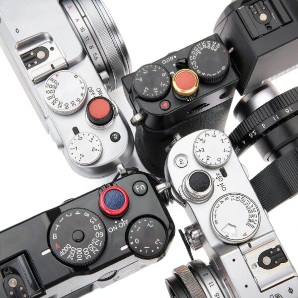 JJC Soft Release Button Fuji Camera Copper Design Anti Slip-5