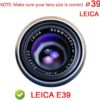 FANZR 39mm Lens Cover Cap Compatible Leica Fujifilm-1