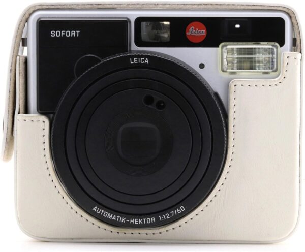 Leica Sofort Leather Case MegaGear Protection Tripod Mount-1