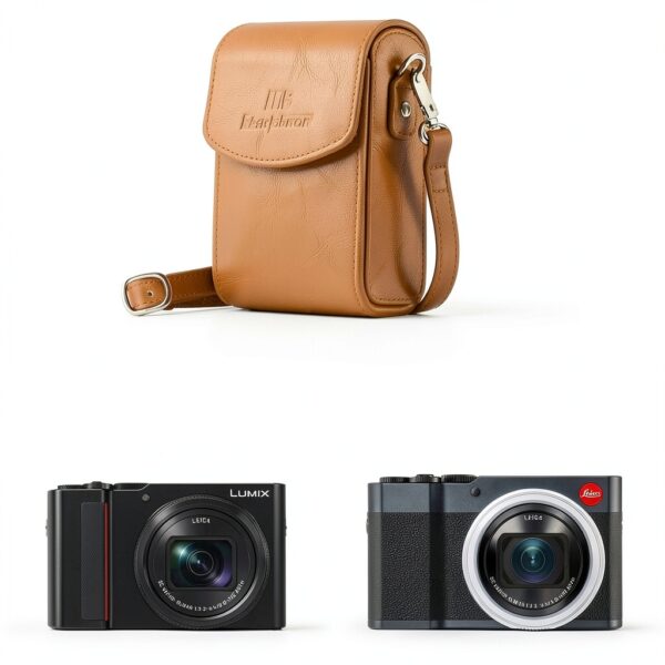 MegaGear Leather Camera Case Panasonic Lumix Protection-4