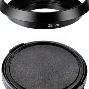 ADQQUI Metal 39mm Lens Hood Cap for Leica Fuji Protection-0