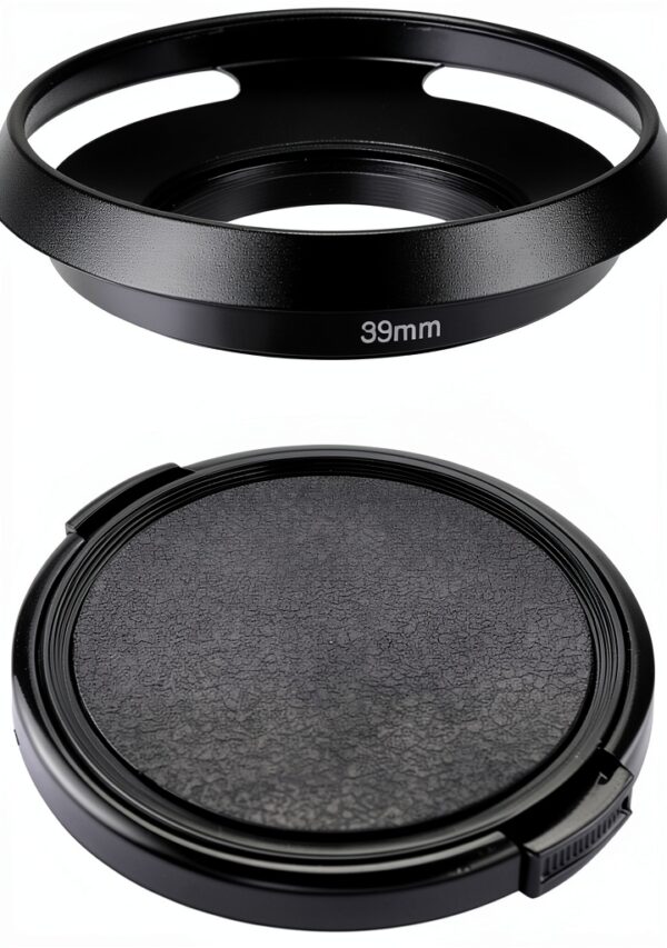 ADQQUI Metal 39mm Lens Hood Cap for Leica Fuji Protection-0
