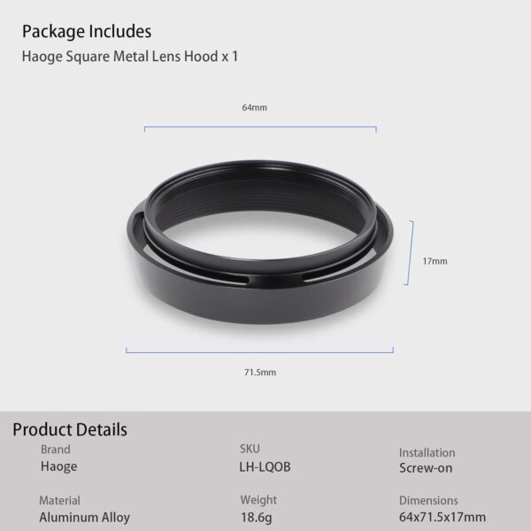 Haoge Camera Mount Lightweight Aluminum Universal Tripod-6