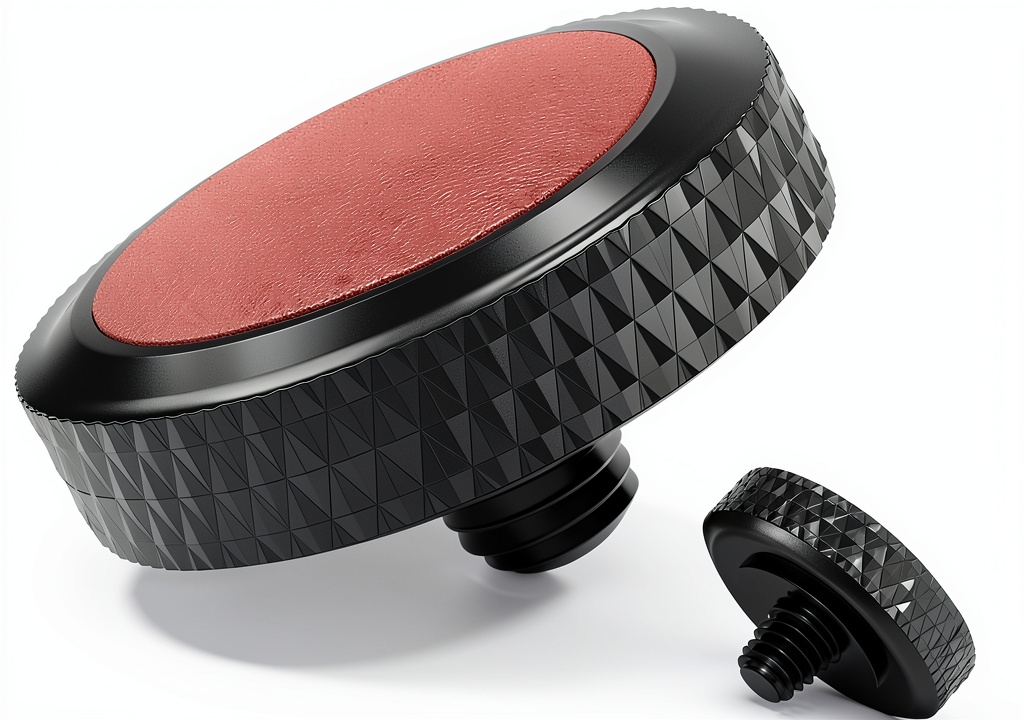 JJC soft release button attached to a Fuji camera showing its sleek design