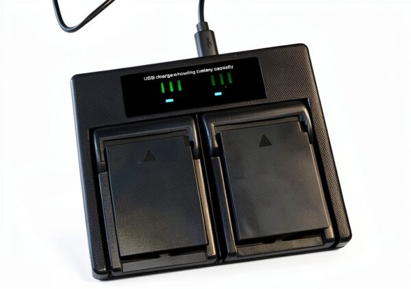 EMOVERY Dual Battery Charger LCD Screen Leica Camera-4