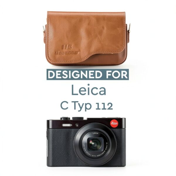 MegaGear Leather Camera Case Leica C Type 112 Protection-3