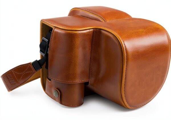 MegaGear Leather Camera Case Protection Fit Leica V-Lux 5-0
