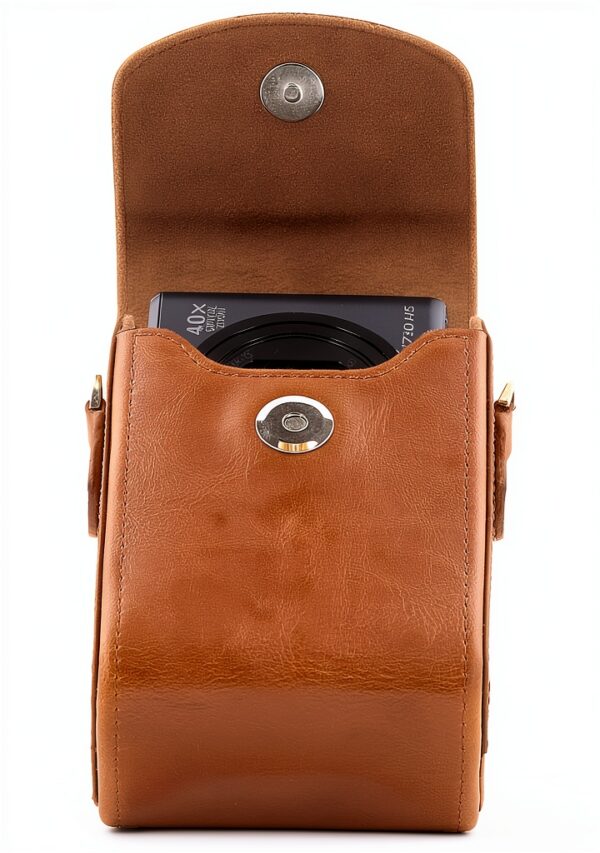 MegaGear Leather Camera Case Panasonic Lumix Protection-7