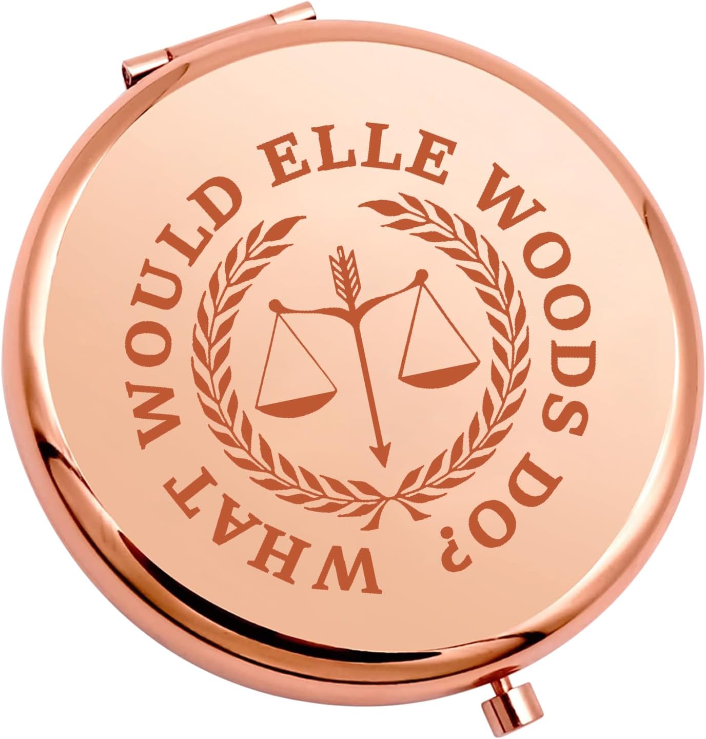 'CENWA Rose Gold makeup mirror displayed on a vanity table'