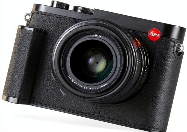 SIUTATDSH Leather Camera Case for Leica Q3 Black Retro-0