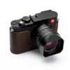 BMAOLLONGB Leica Q3 Half Case Leather Camera Protection-3