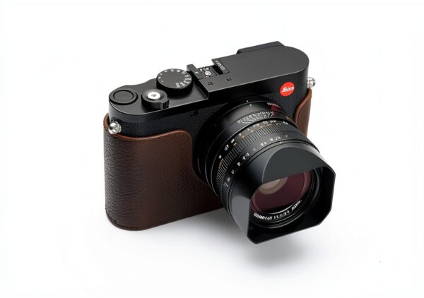 BMAOLLONGB Leica Q3 Half Case Leather Camera Protection-3