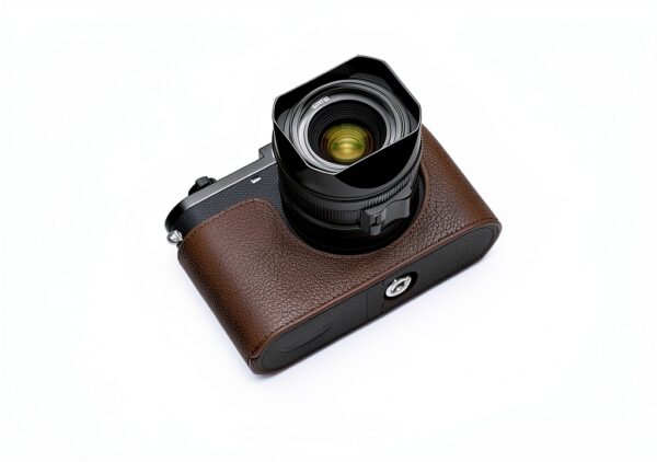 BMAOLLONGB Leica Q3 Half Case Leather Camera Protection-2