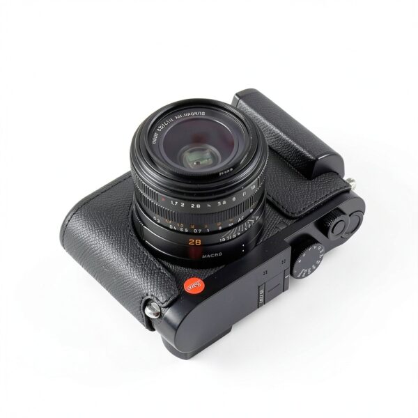 SIUTATDSH Leather Camera Case for Leica Q3 Black Retro-1