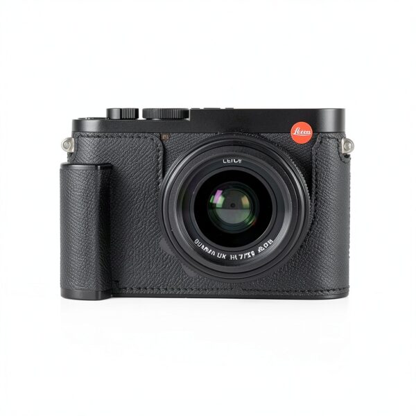 SIUTATDSH Leather Camera Case for Leica Q3 Black Retro-5
