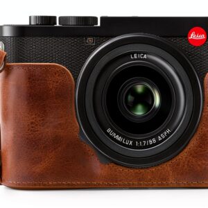 MegaGear Leather Camera Case Leica Q2 Protection Access-0
