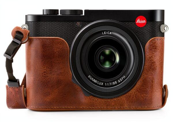 MegaGear Leather Camera Case Leica Q2 Protection Access-0