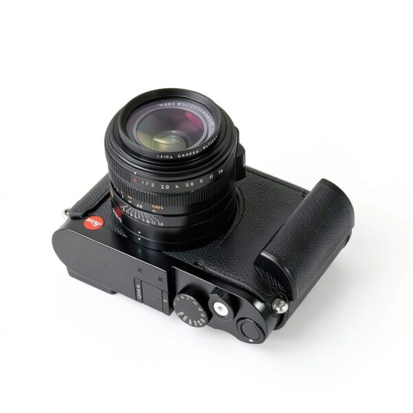 SIUTATDSH Leather Camera Case for Leica Q3 Black Retro-2