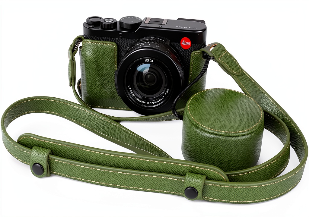 VOVMOEYA half shell case mounted on Leica D-LUX8 camera