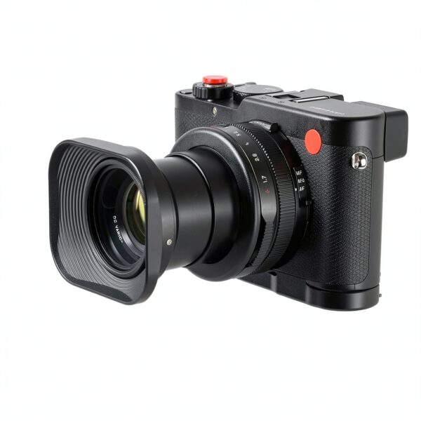 Haoge Metal Lens Hood for Olympus 17mm f1.8 Lens-1