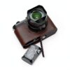 BMAOLLONGB Leica Q3 Half Case Leather Camera Protection-0