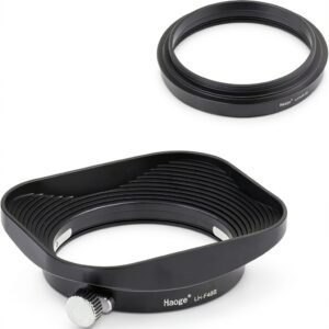 Haoge Metal Lens Hood for Olympus 17mm f1.8 Lens-0