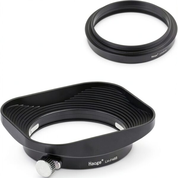 Haoge Metal Lens Hood for Olympus 17mm f1.8 Lens-0