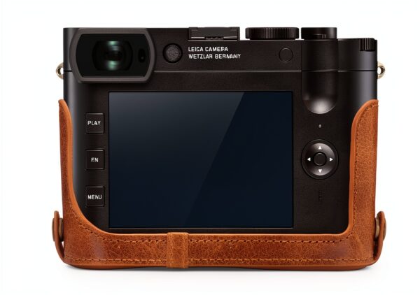 MegaGear Leather Camera Case Leica Q2 Protection Access-4