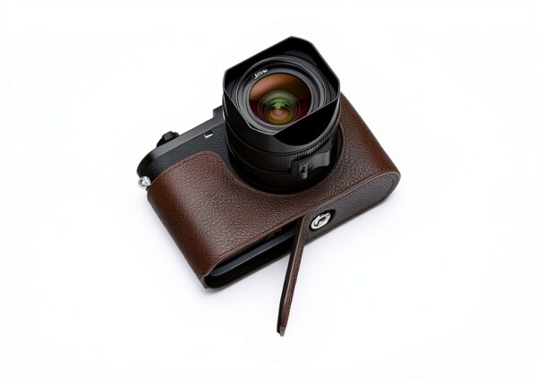 BMAOLLONGB Leica Q3 Half Case Leather Camera Protection-1