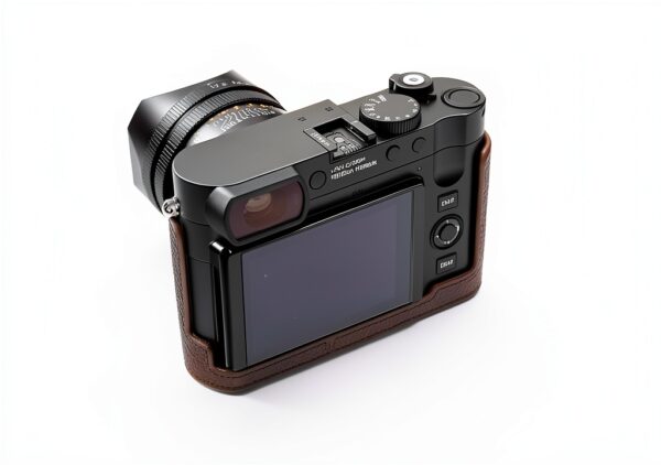BMAOLLONGB Leica Q3 Half Case Leather Camera Protection-7