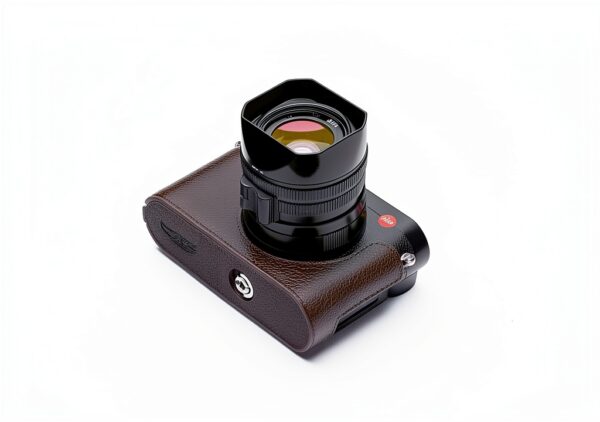 BMAOLLONGB Leica Q3 Half Case Leather Camera Protection-4