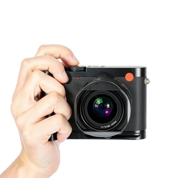 Leica Q3 Hand Grip Aluminum L-Shape Microfiber Leather Arca Release-1