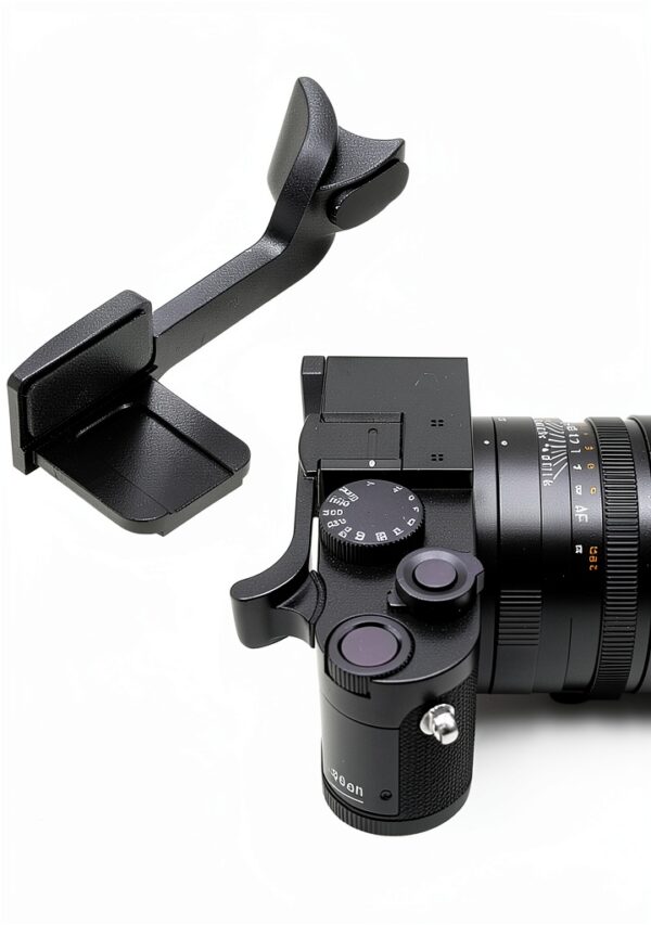 Camera Thumb Up Grip Wisoqu Black Aluminum Alloy Q2 Model-5