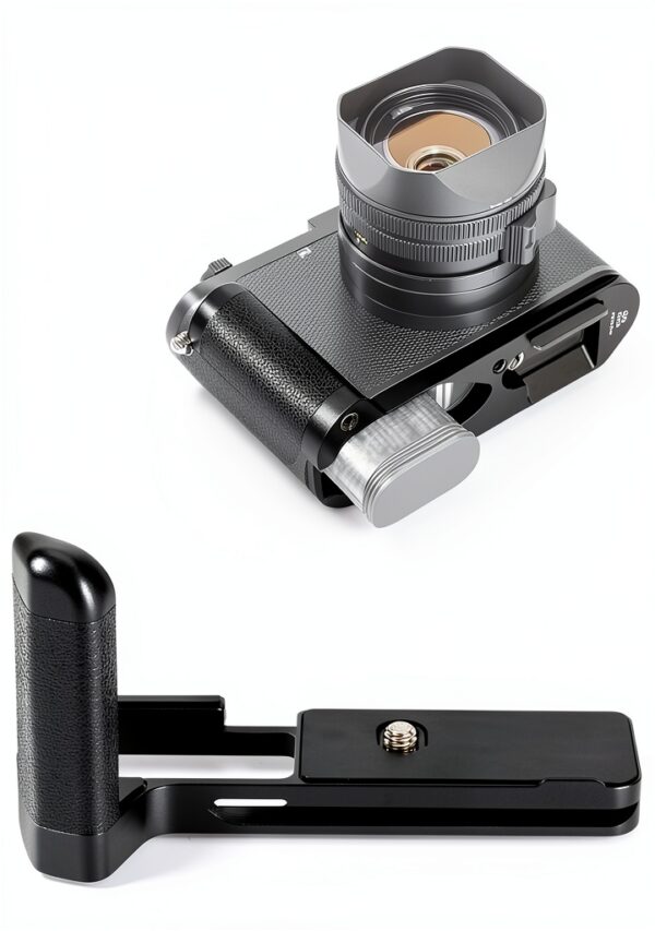 Leica Q3 Hand Grip Aluminum L-Shape Microfiber Leather Arca Release-0