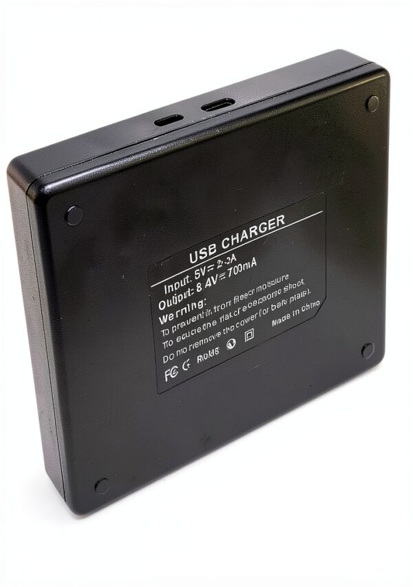 USB Dual Battery Charger EMOVERY for Leica BM8 M8 M9 14464 BLI-312-4