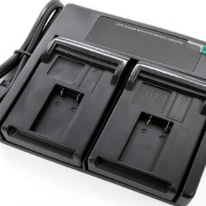 USB Dual Battery Charger EMOVERY for Leica BM8 M8 M9 14464 BLI-312-0