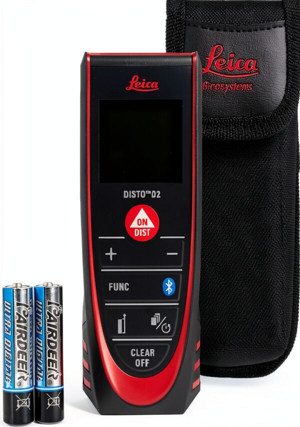 Leica DISTO D2 Laser Distance Measure 330ft Bluetooth Black/Red-3