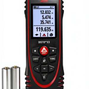 Leica DISTO X3 Laser Distance Meter - Drop-Resistant IP65 Black-0