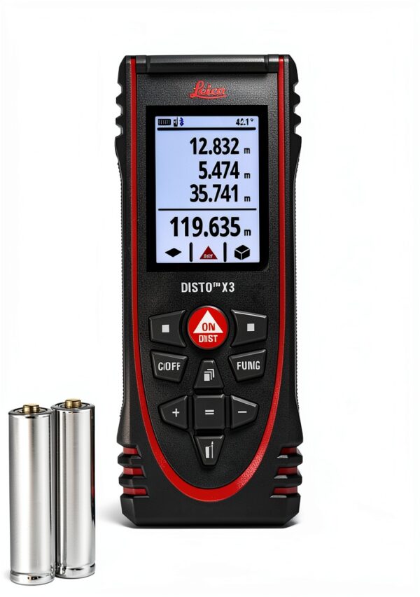 Leica DISTO X3 Laser Distance Meter - Drop-Resistant IP65 Black-0